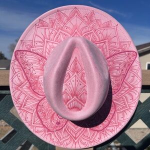 Pink Patterned Hat